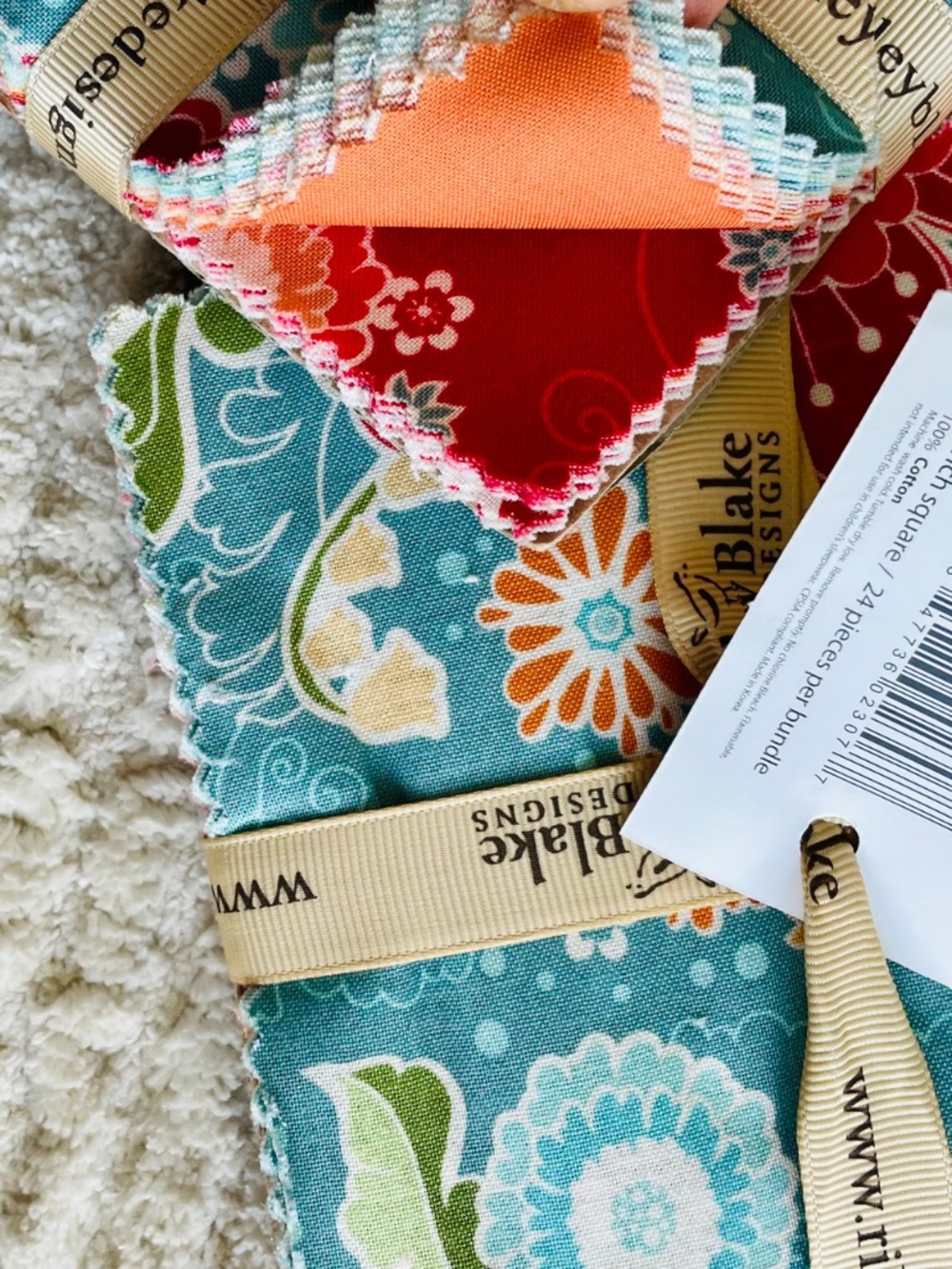 2 Riley Blake Designs "Twice as Nice" 5” stacker charm packs Quilted Fish Cotton - Picture 8 of 13